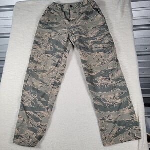US Air Force Cargo Pants Women‎ 28 Gray Green Digital Camo ABU Ripstop Tactical